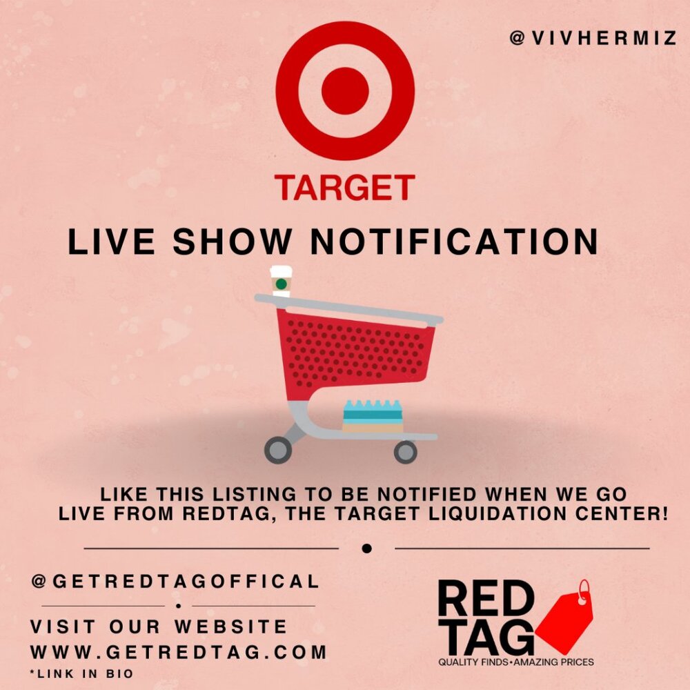 🔖🎯TARGET LIVE SHOWS - Like this listing to be notified when we go live🔖🎯